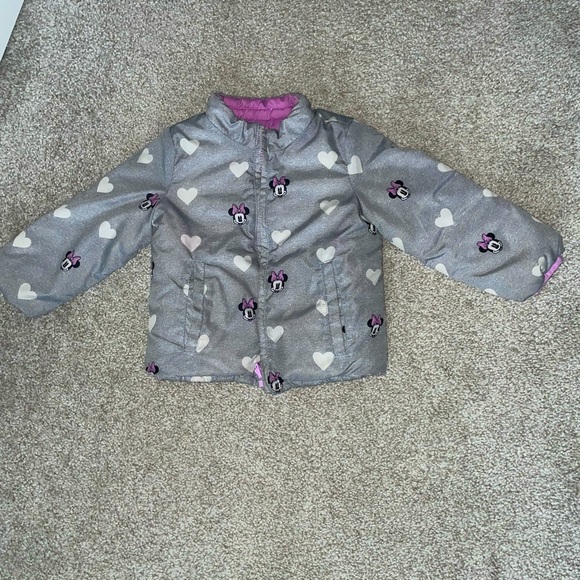 GAP Other - Gap X Disney Minnie Mouse Reversible Puffer Jacket - 2t